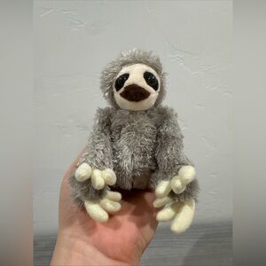 Hug A Sloth 5” Peter Pauper Press Plush Stuffed Animal Toy Mini Gray